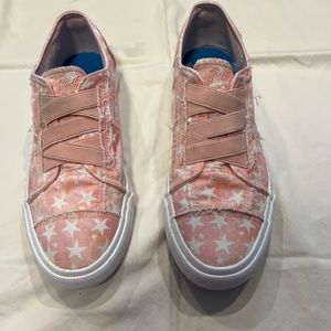 Blowfish Malibu Pink and White Sneakers Size 9